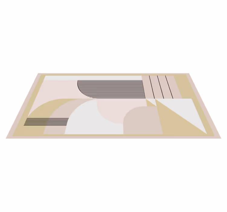 Soyut geometrik katmanlar modern pvc halı - TenStickers