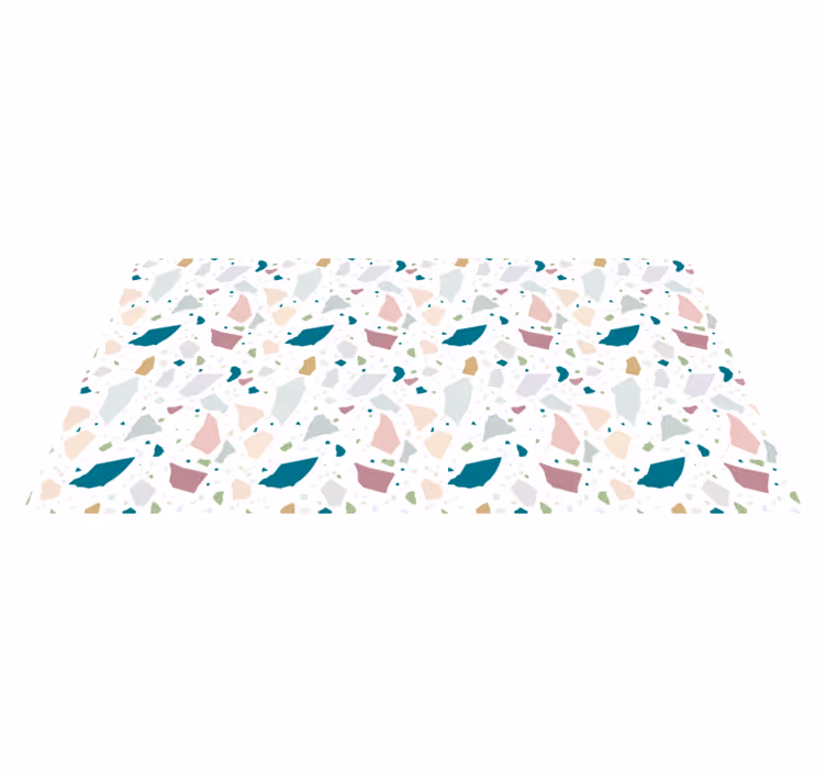 Kavramsal figürler geometrik pvc halı - TenStickers