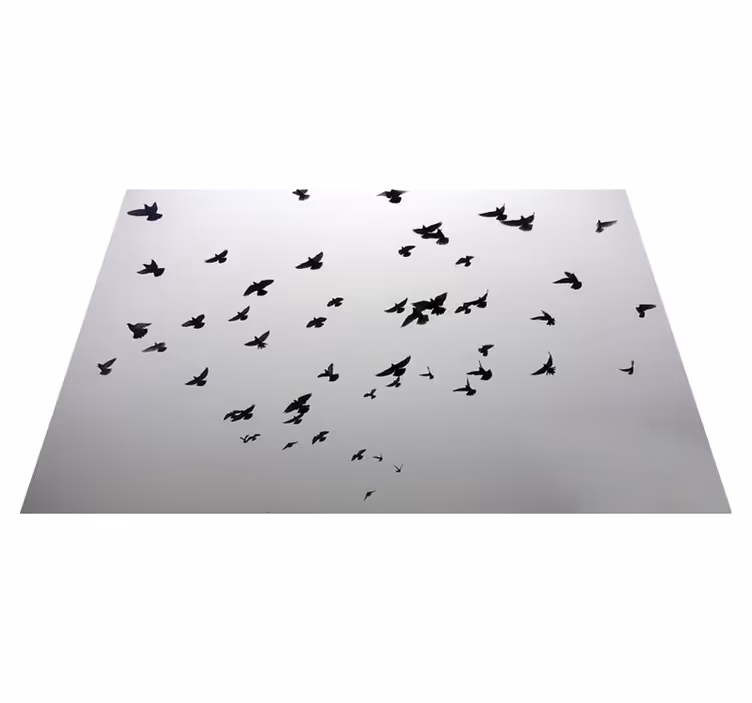 Pvc halı uçan kuşlar deseni - TenStickers