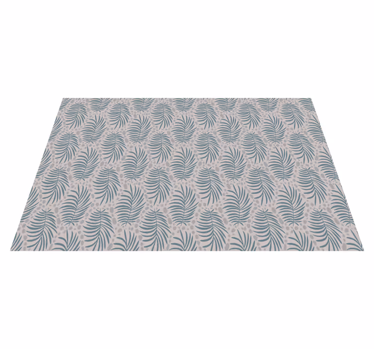 Yapraklı yeşil motif doğa pvc halı - TenStickers
