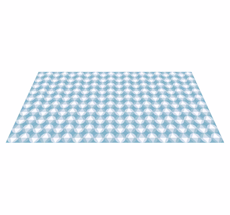 Dinamik elmas deseni geometrik pvc halı - TenStickers