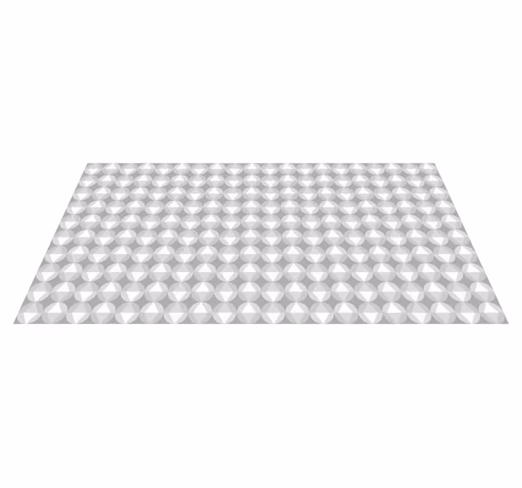 Yuvarlak geometrik motif mozaic pvc halı - TenStickers