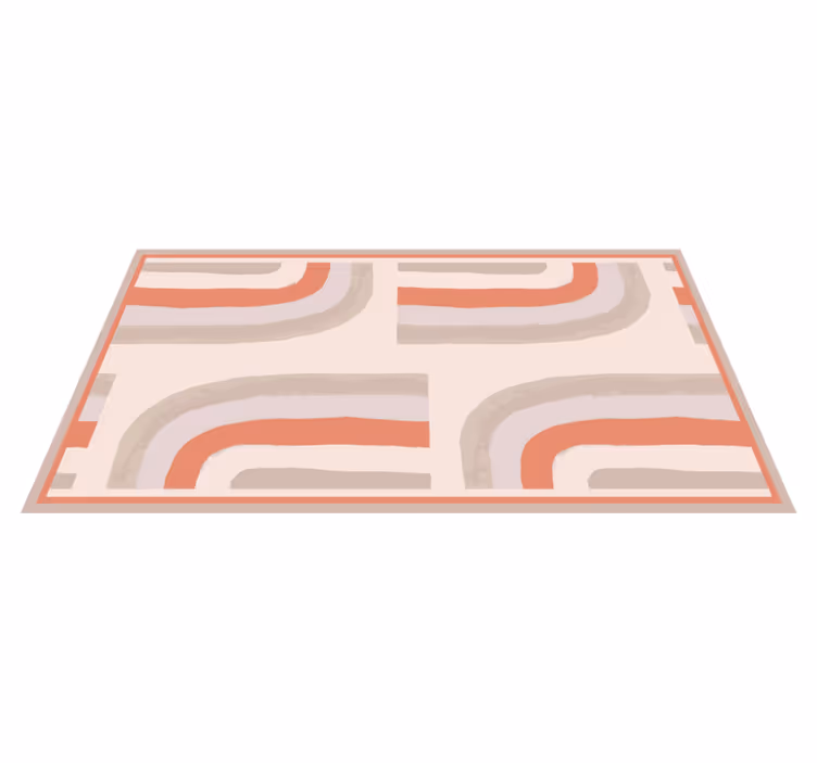 Yumuşak renk dalgaları banyo pvc halı - TenStickers