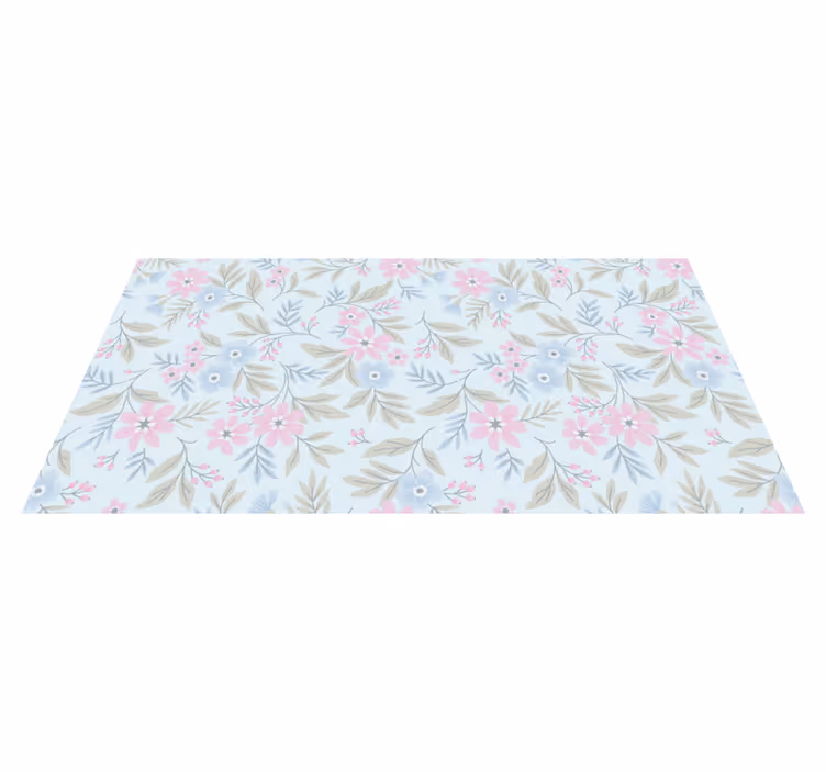 Eski püskü şık bahar çiçekli kilim - TenStickers