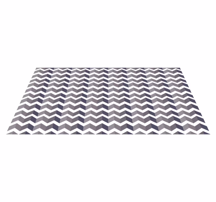 şivron desen şıklığı geometrik pvc halı - TenStickers
