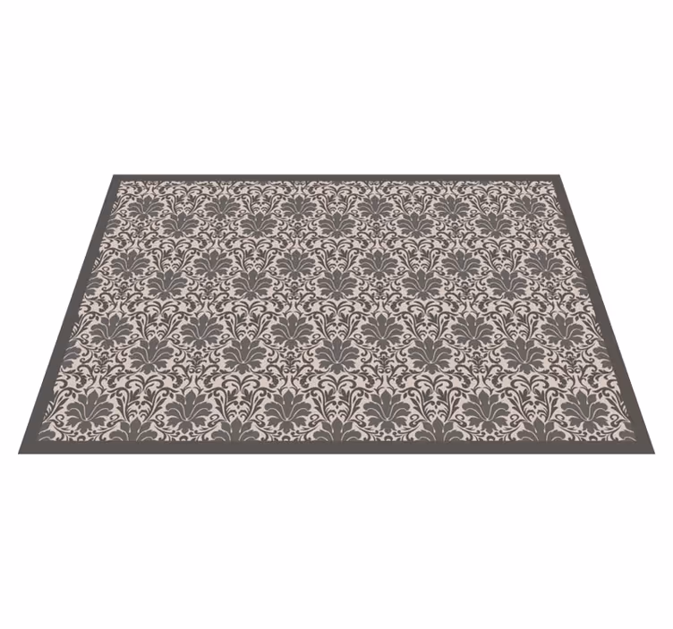 Zarif damask deseni taş etkisi pvc halı - TenStickers