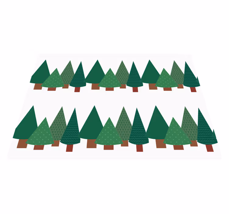 Patchwork noel ağacı desen bağbozumu halı - TenStickers