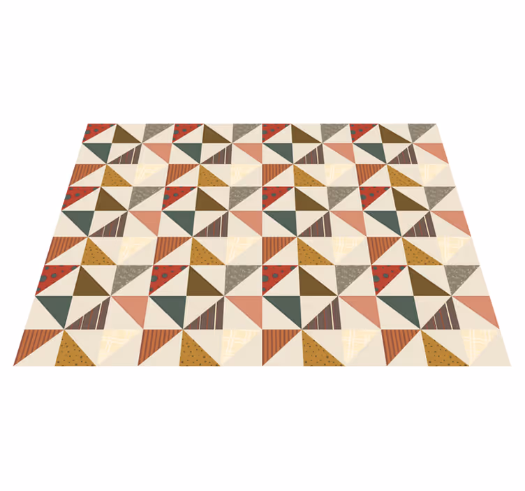Geometrik pvc halı eklektik geometrik Şekiller - TenStickers