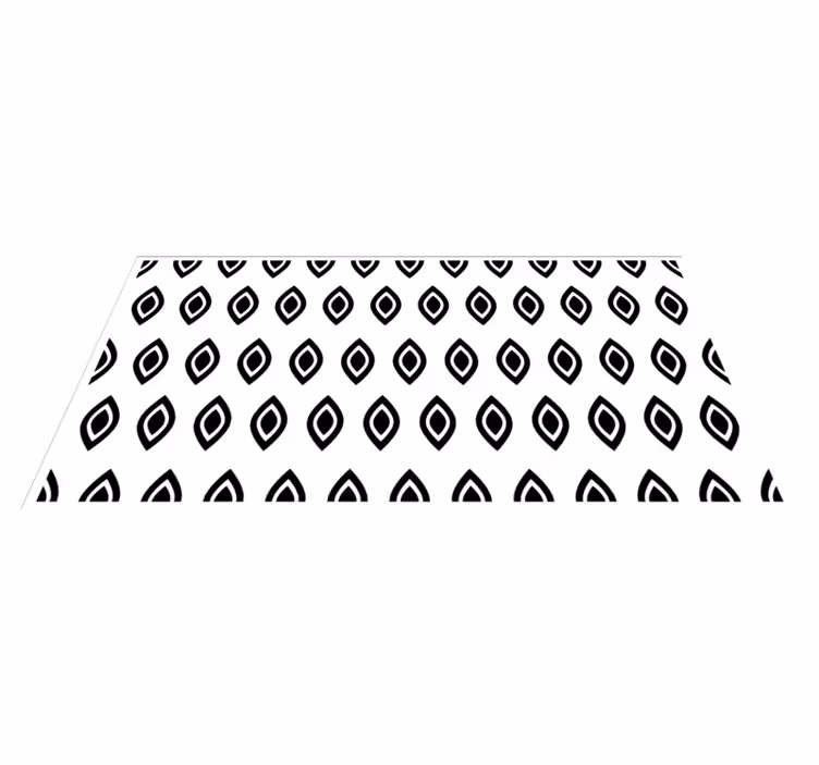 Geometrik göz motifi modern pvc halı - TenStickers