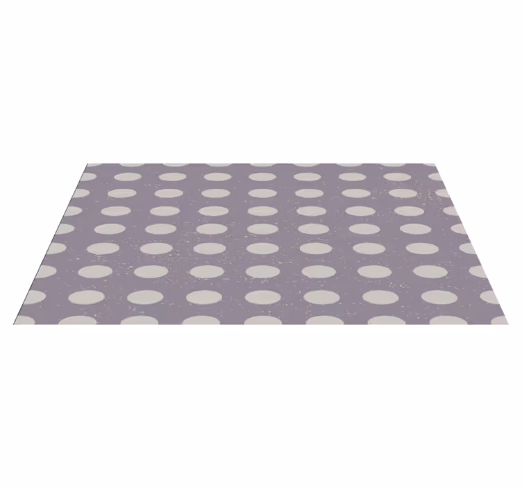 Minimalist puantiyeli desen geometrik pvc halı - TenStickers