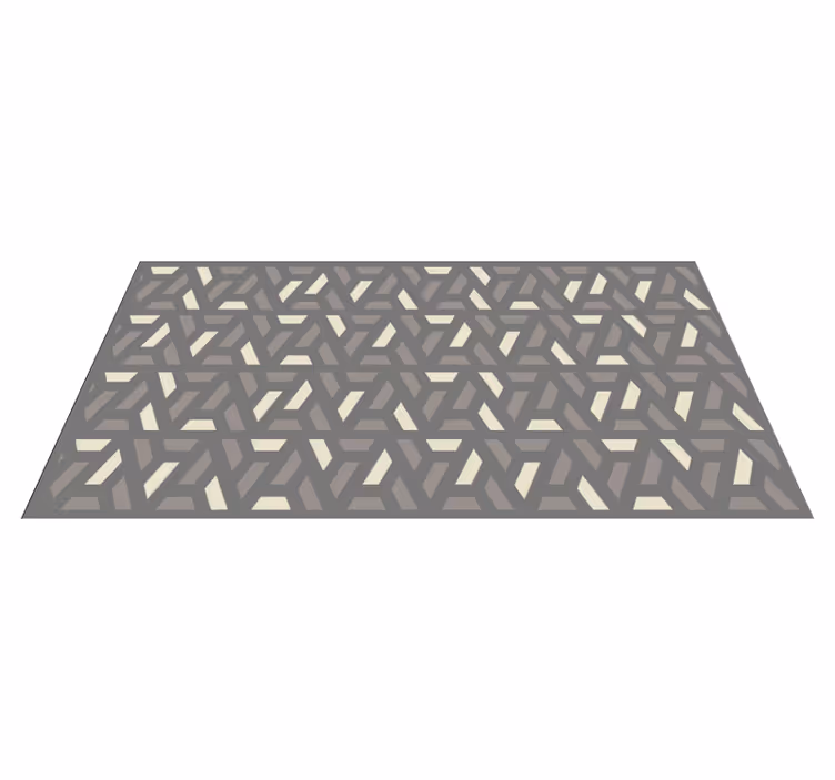 Birbirine kenetlenen kafes geometrik pvc halı - TenStickers