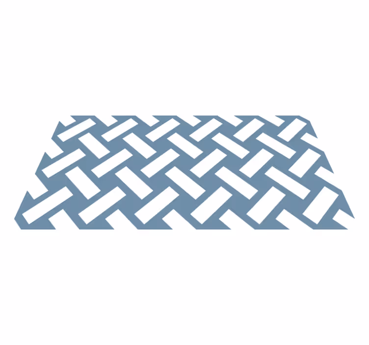 Zıt şerit geometrik pvc halı - TenStickers