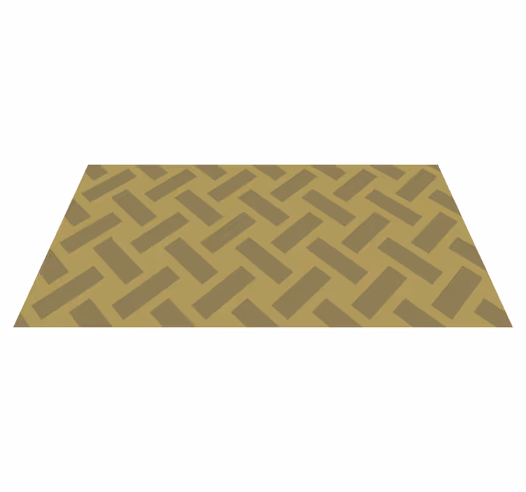 Geometrik sarı kare desenli kilim - TenStickers