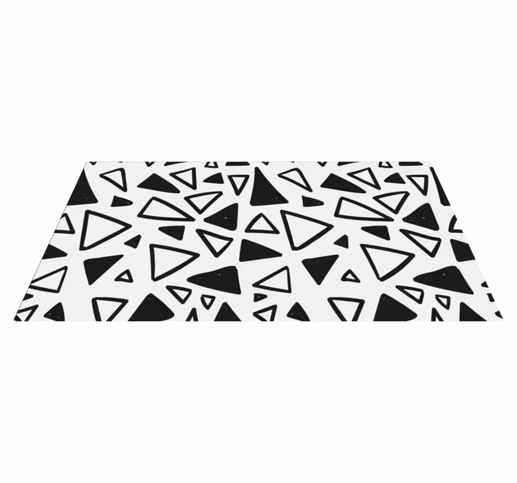 Soyut üçgen geometrik pvc halı - TenStickers