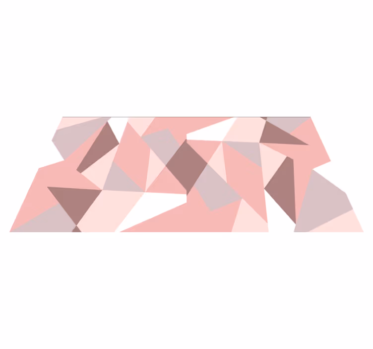 Geometrik üçgen desen geometrik pvc halı - TenStickers