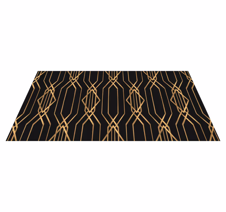 Art deco şıklığı geometrik pvc halı - TenStickers