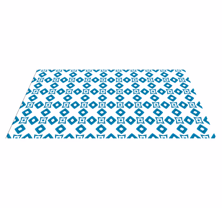 Elmas motifi geometrik pvc halı - TenStickers
