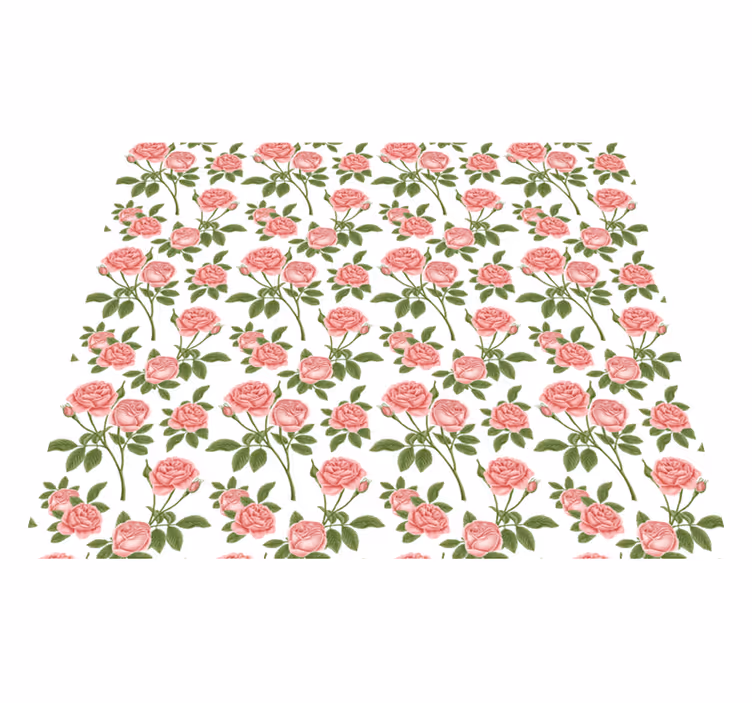 çiçek desenli güller çiçekli kilim - TenStickers