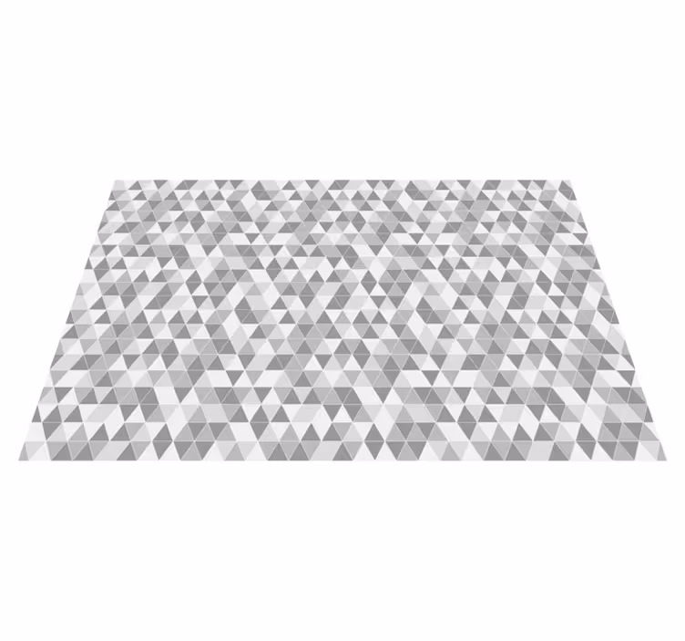 Geometrik üçgen desen geometrik pvc halı - TenStickers