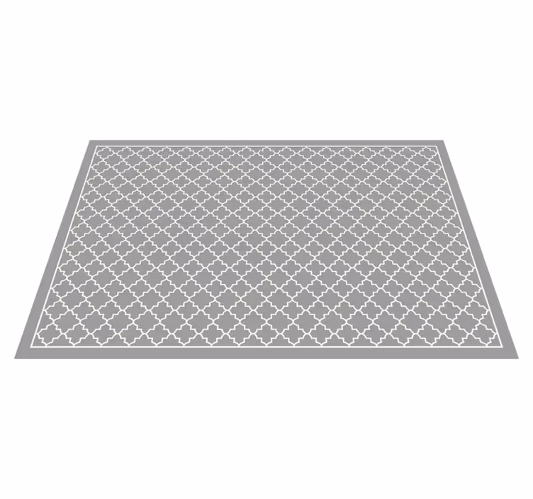 Fas kafesi minimalist pvc halı - TenStickers