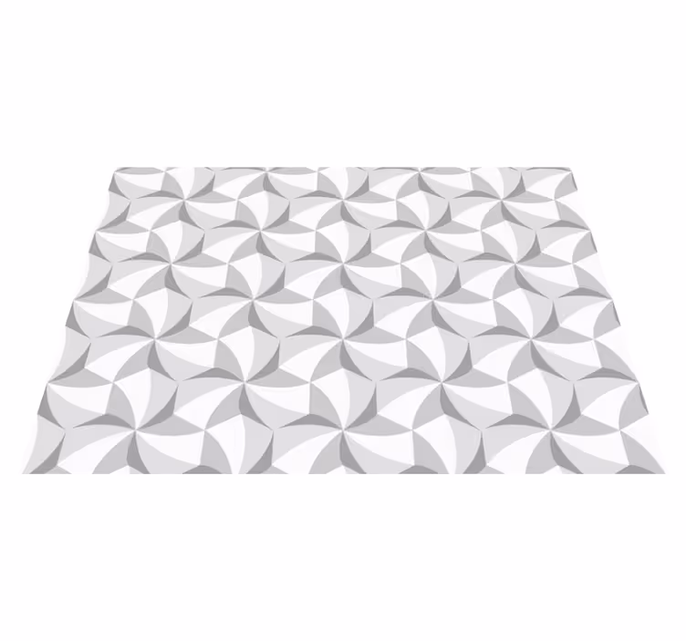 Soyut girdap deseni geometrik pvc halı - TenStickers
