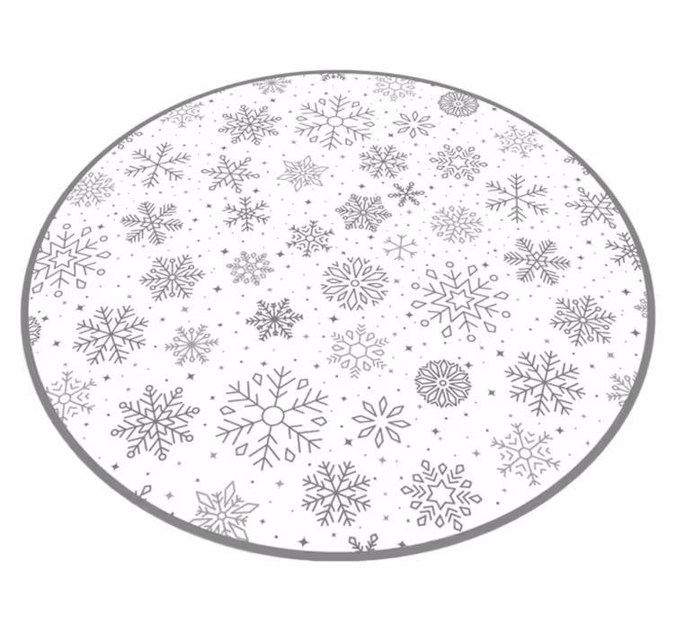 Tatil kar taneleri Noel pvc halı - TenStickers