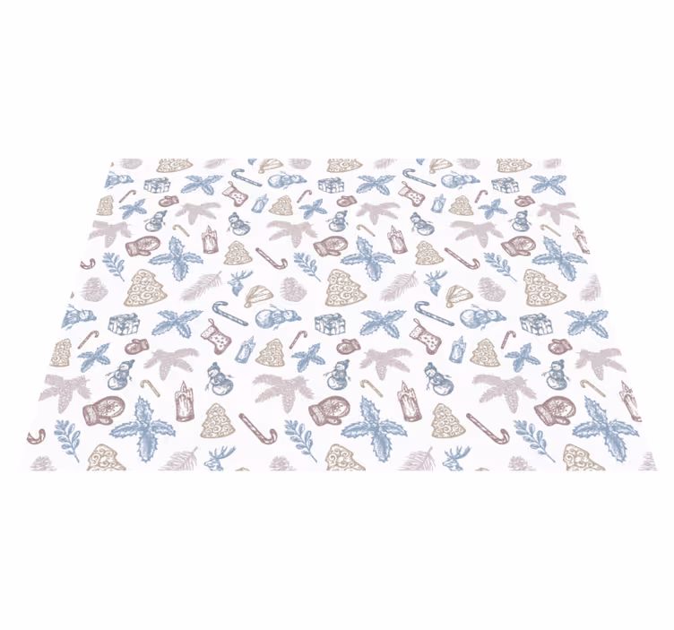Tuhaf desenli pvc halı - TenStickers
