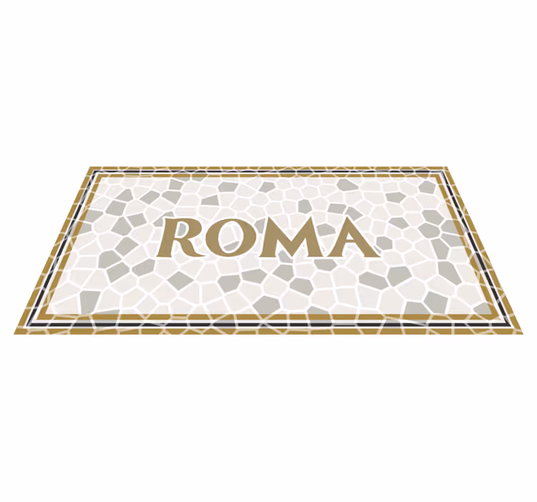 Kişiselleştirilmiş roma isimlerle pvc halı - TenStickers