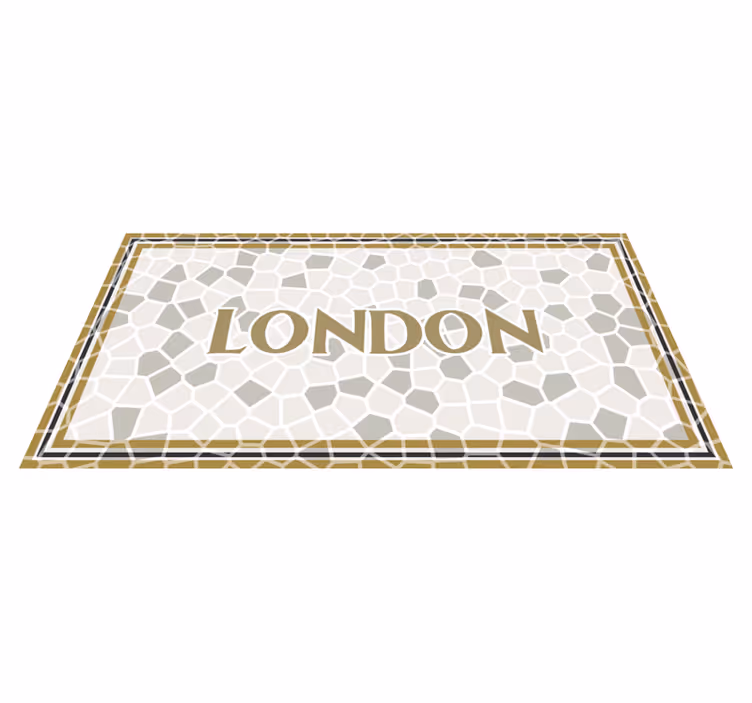 Londra roma mozaik özel halı - TenStickers