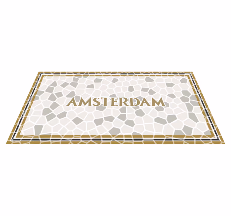 Amsterdam mozaiği mozaic pvc halı - TenStickers