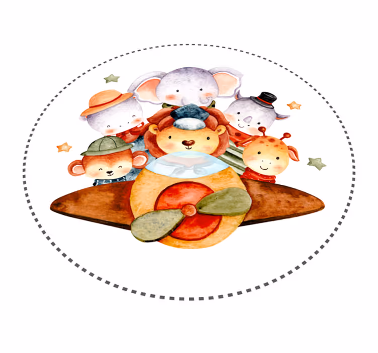 çocuk arkadaşları çocukta pvc halı - TenStickers