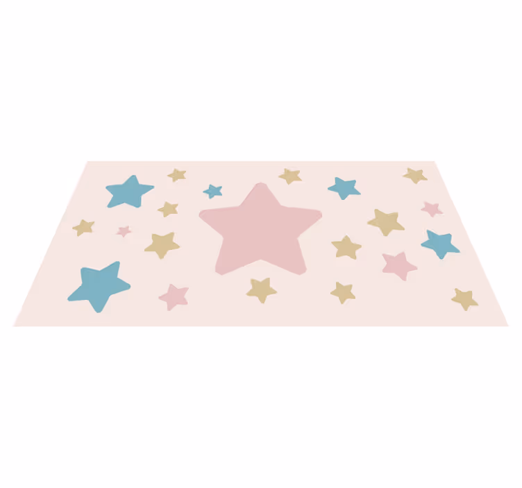 Göksel motif yıldızlar pvc halı - TenStickers