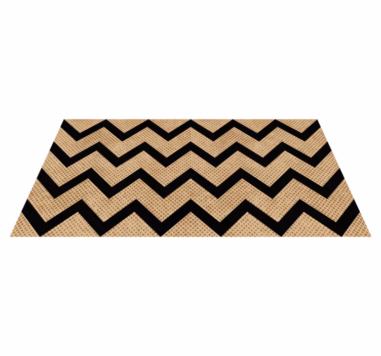 şerit dokulu geometrik pvc halı - TenStickers