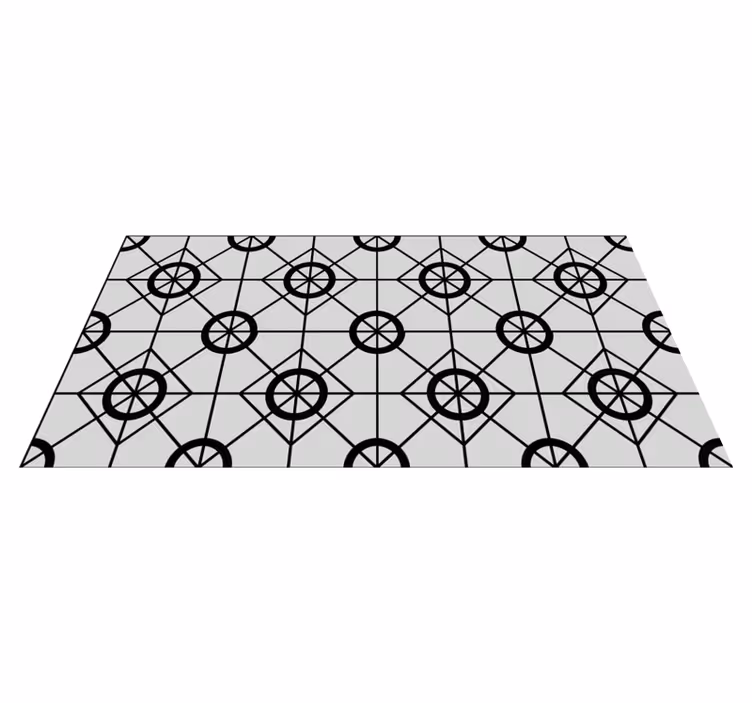 Geometrik vinil tasarımı geometrik pvc halı - TenStickers