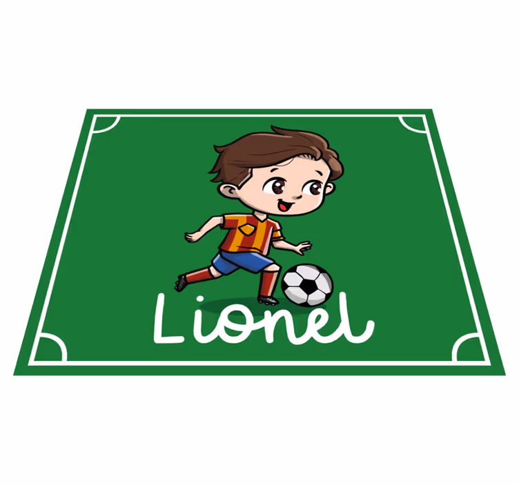 özelleştirilebilir futbol isimlerle pvc halı - TenStickers