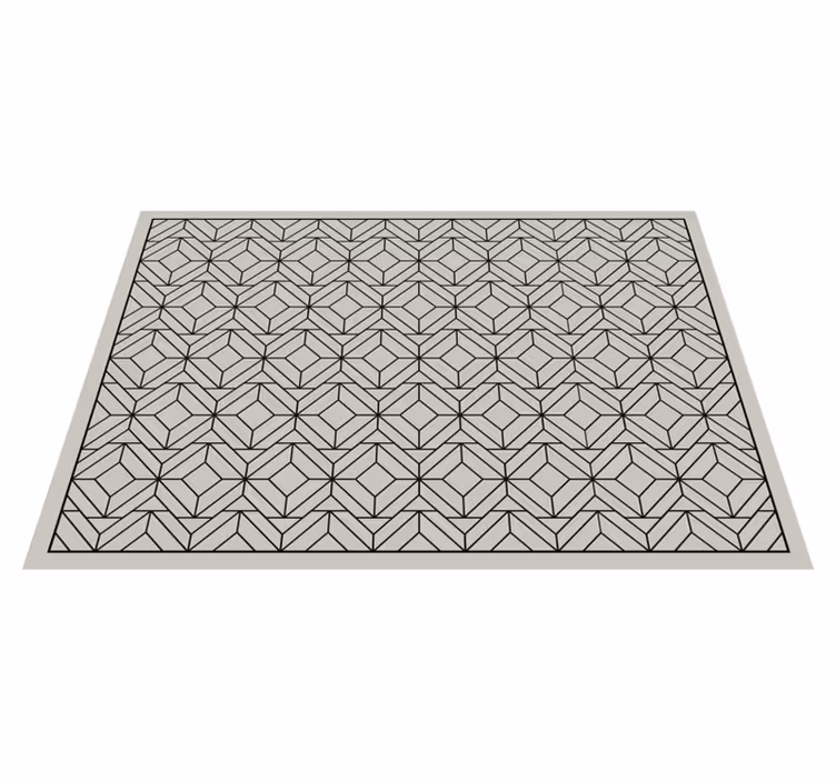 Geometrik banyo paspası banyo pvc halı - TenStickers