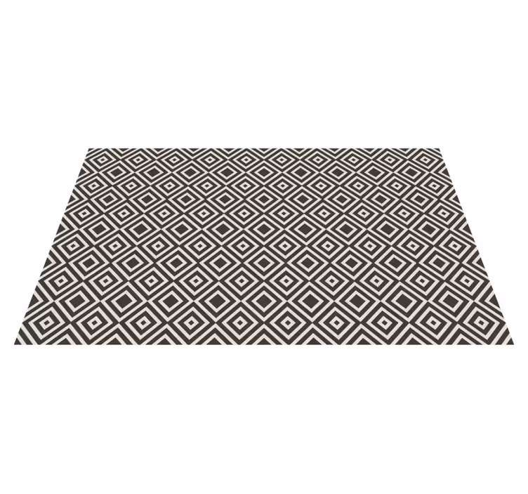 Elmas desenli motif geometrik pvc halı - TenStickers
