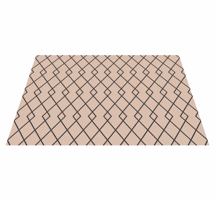 Zarif elmas motifi geometrik pvc halı - TenStickers
