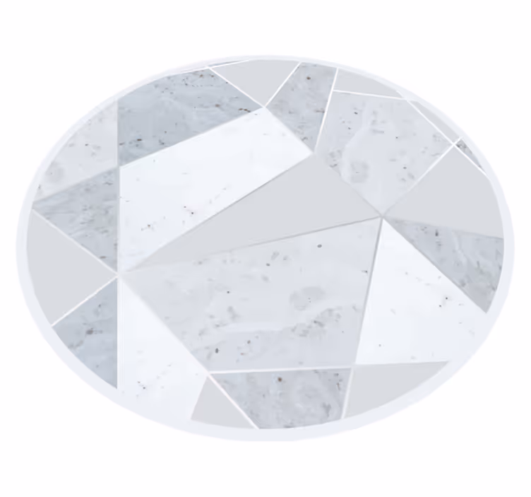 Mermer vinil halı geometrik desen - TenStickers
