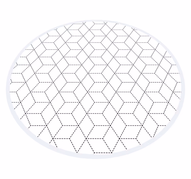 Geometrik pvc halı altıgen Çizgi deseni - TenStickers