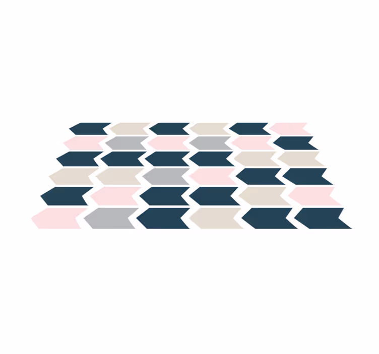 şık geometrik desen geometrik pvc halı - TenStickers