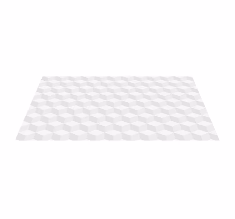 Kübik yanılsama geometrik pvc halı - TenStickers