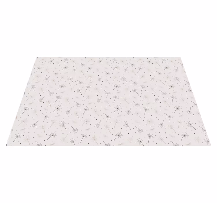 Karahindiba deseni çiçekler ve bitkiler pvc halı - TenStickers