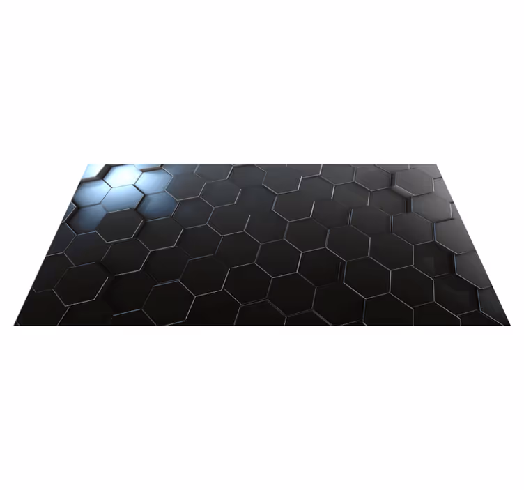 Gri ombre geometrik paneller geometrik kilimler - TenStickers