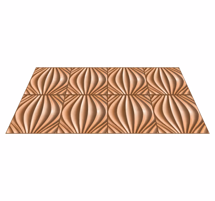 Dalgalı mozaik desen mozaic pvc halı - TenStickers