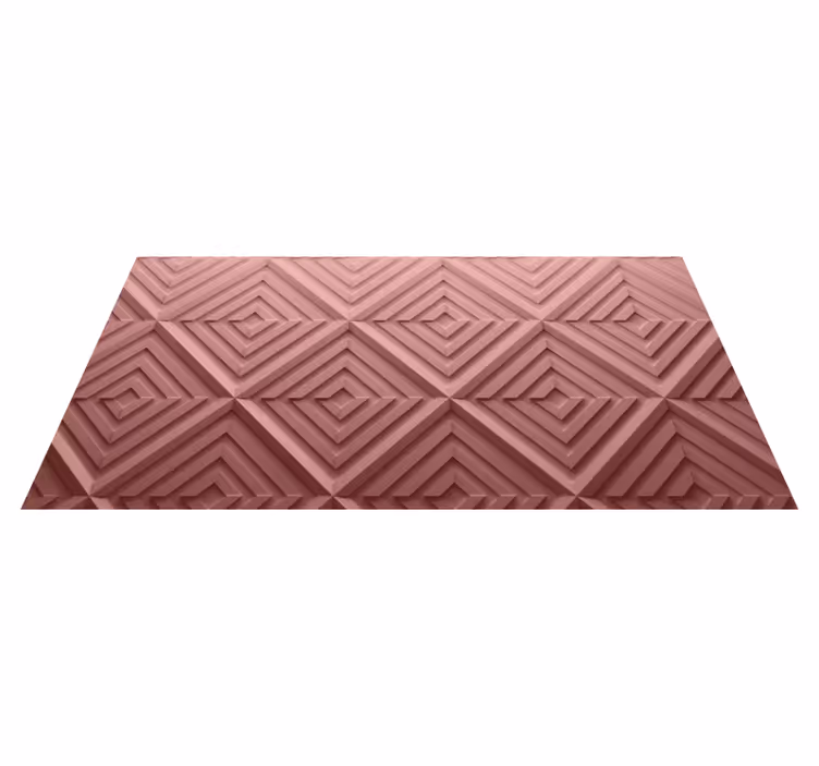 şivron dokulu yüzey geometrik pvc halı - TenStickers