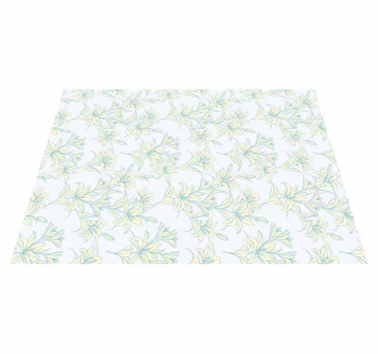 Lilyum bağbozumu tarzı çiçek desenli kilim - TenStickers