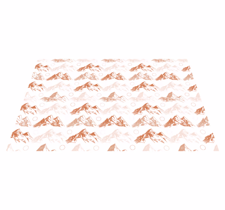 Dağ deseni doğa pvc halı - TenStickers