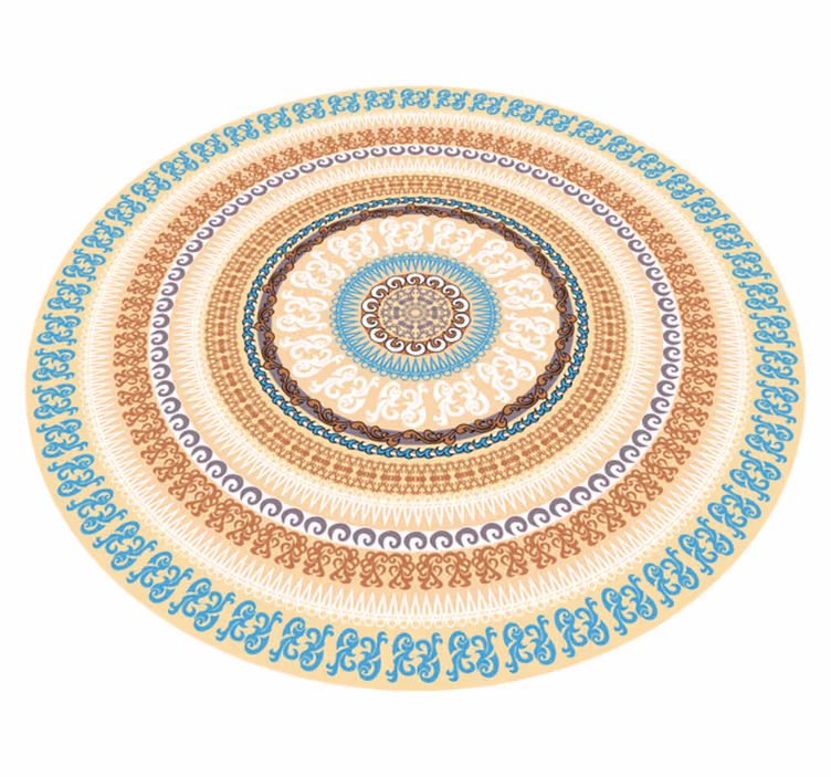 Mandala daire deseni mandala pvc halı - TenStickers