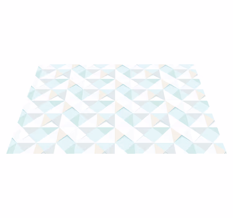 Geometrik desen kaplaması geometrik pvc halı - TenStickers